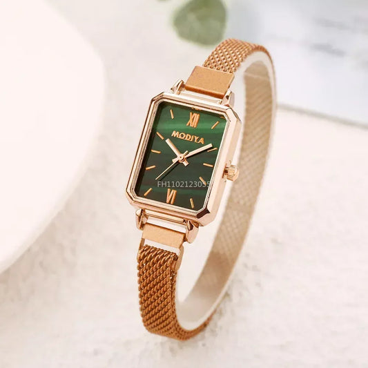 Women Watches Fashion Square Ladies Quartz Watch