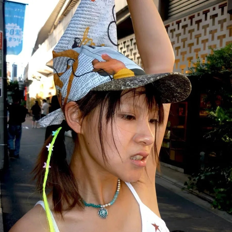 Vintage Arc Brim Tie Back Scarf Baseball Cap for Men Women