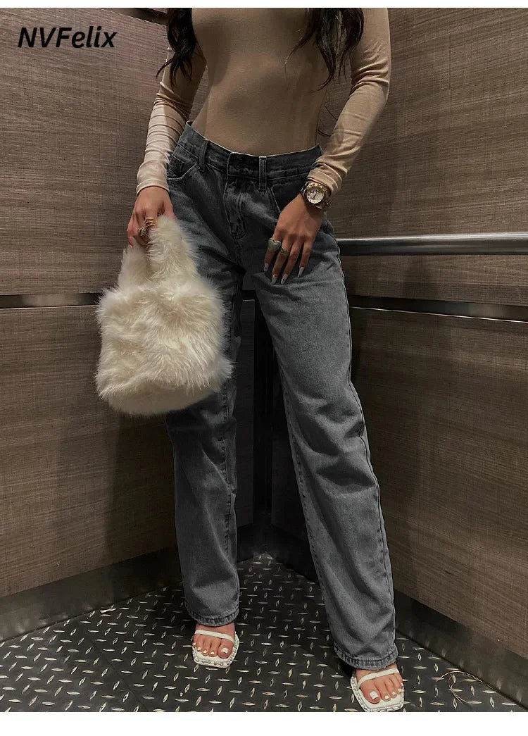 Women's Jeans  High-Waisted Distressed Skinny Straight-Leg Jeans