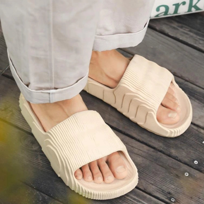 Soft EVA Anti-slip Couples Bathroom Beach Slides