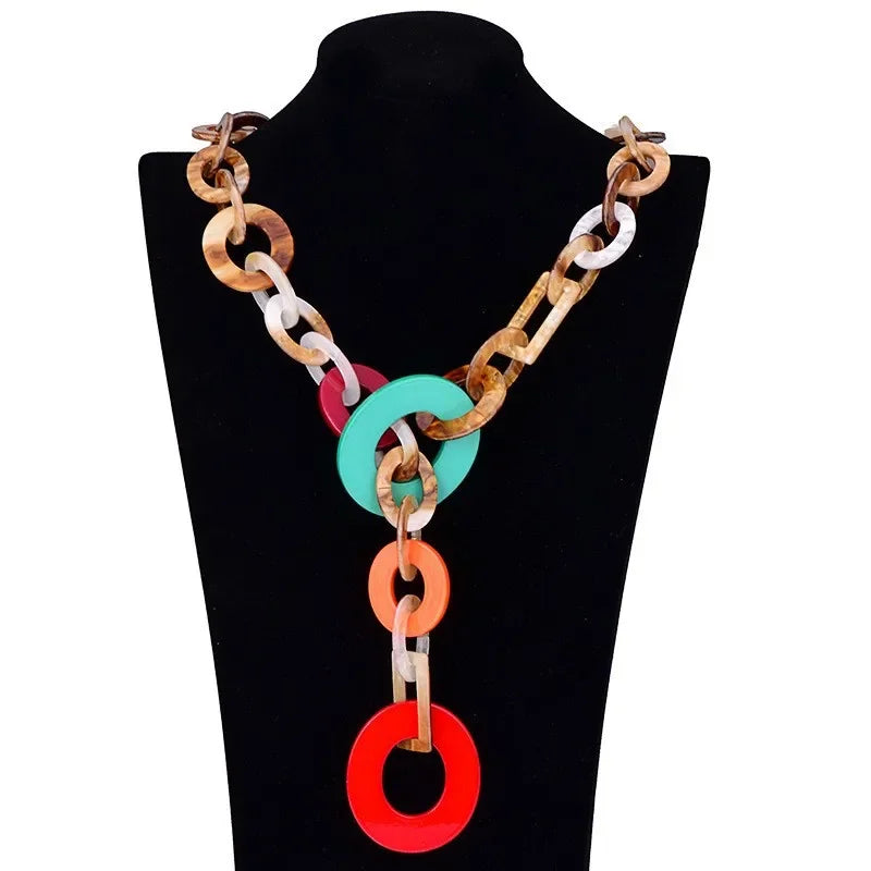 High quality punk acrylic choker necklace