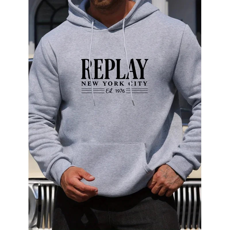 Men's letter-printed sweatshirt