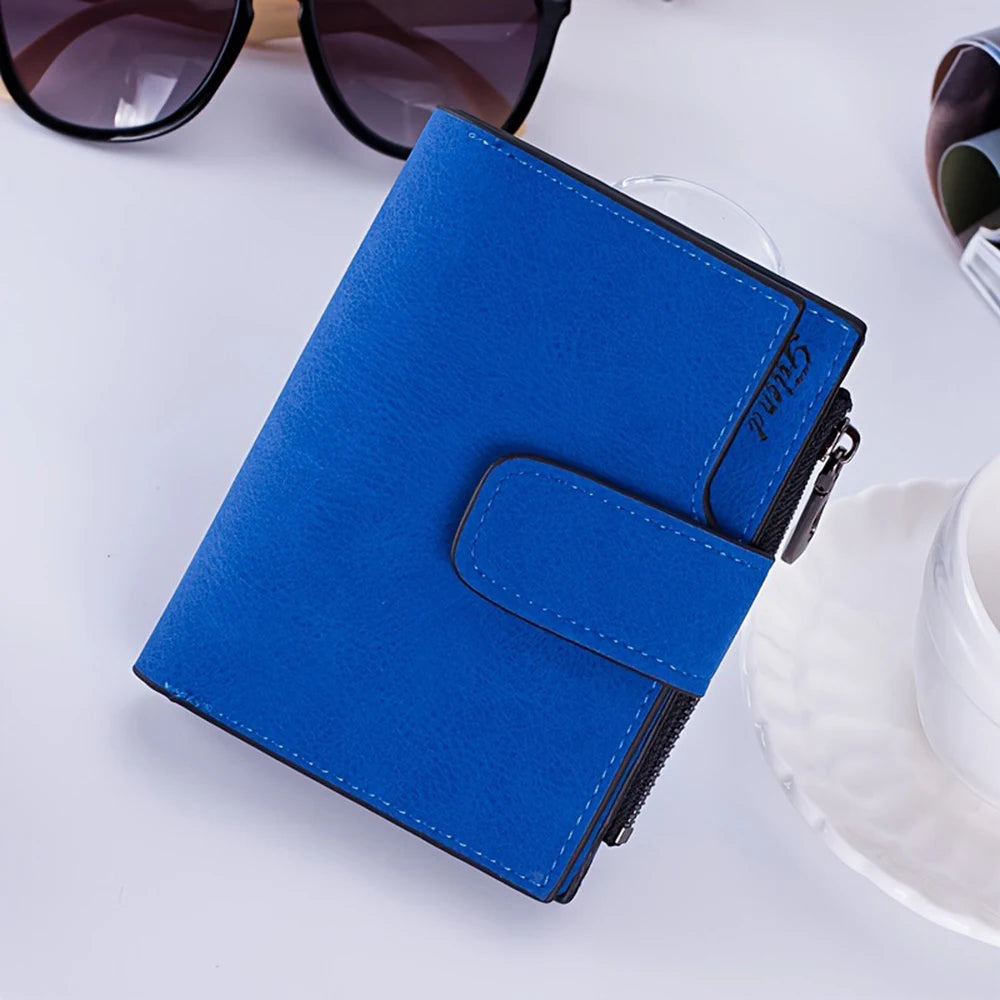 Women Short Wallets PU Leather Fashion Casual Female Purse