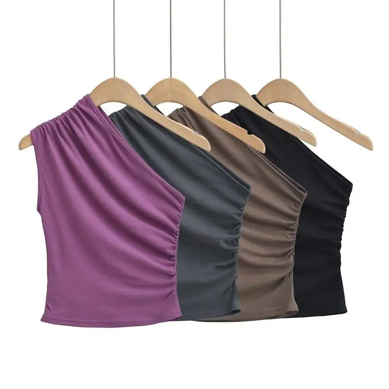 Women's One Shoulder Tank Top