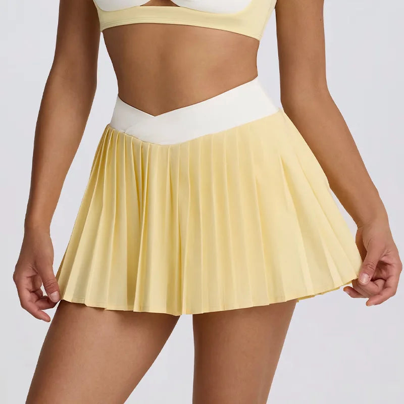 Women's High-Waisted Illusion Two-Piece Skirt
