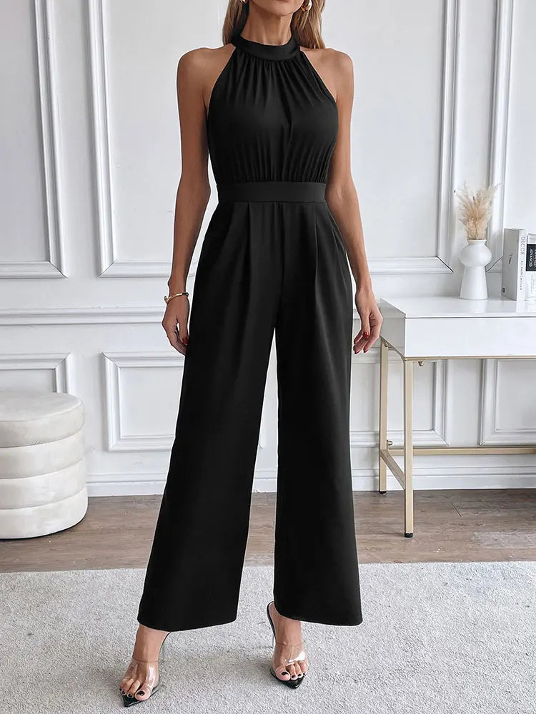 Women's  Casual Sleeveless  Jumpsuits