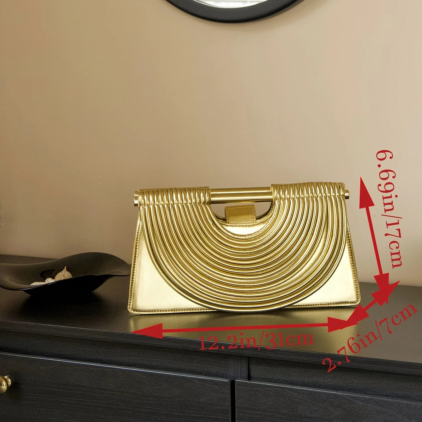Handbags for Women Gold Luxury Designer Brand Handwoven Noodle Bags