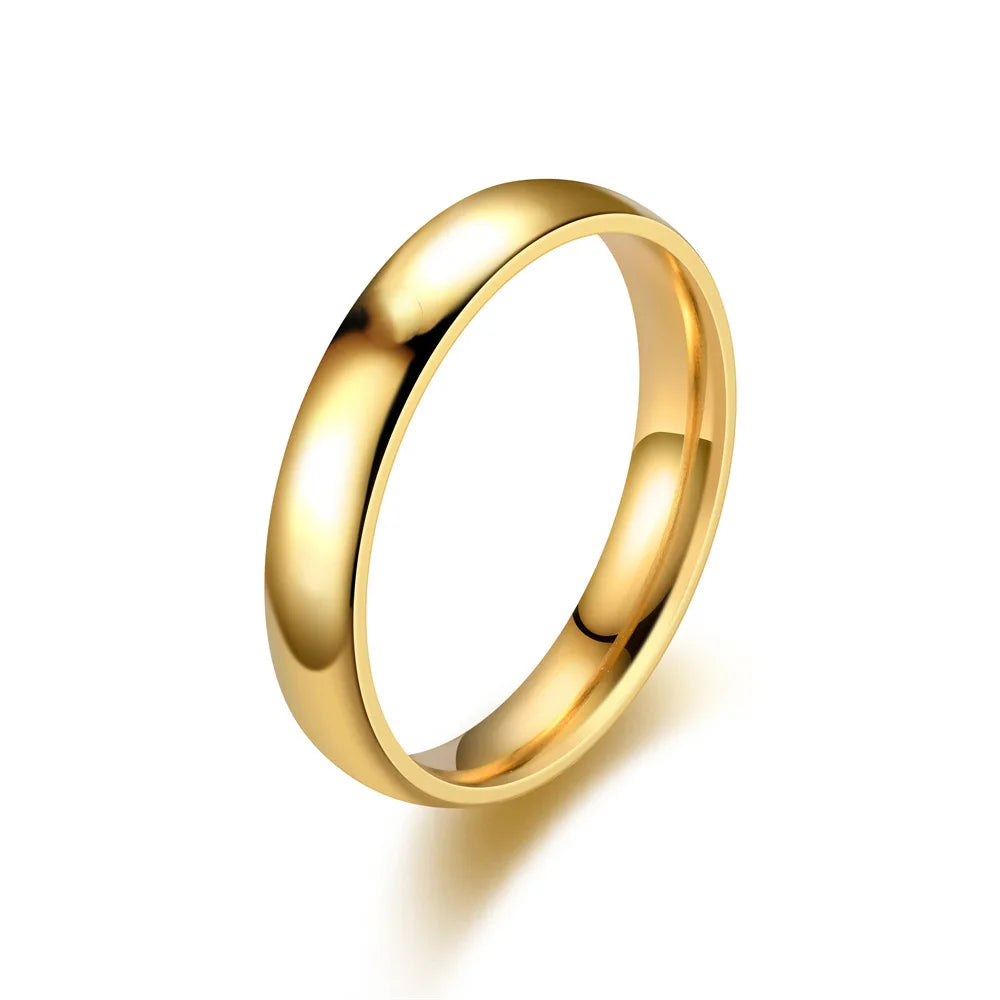 Fashion Charm Jewelry Ring for Men Women Stainless Steel Black Rings