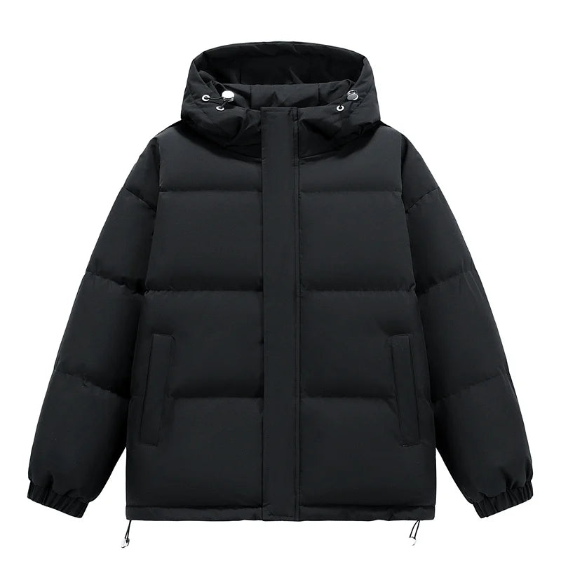 Men's Puffer Jacket  Hip Hop Hooded Coat