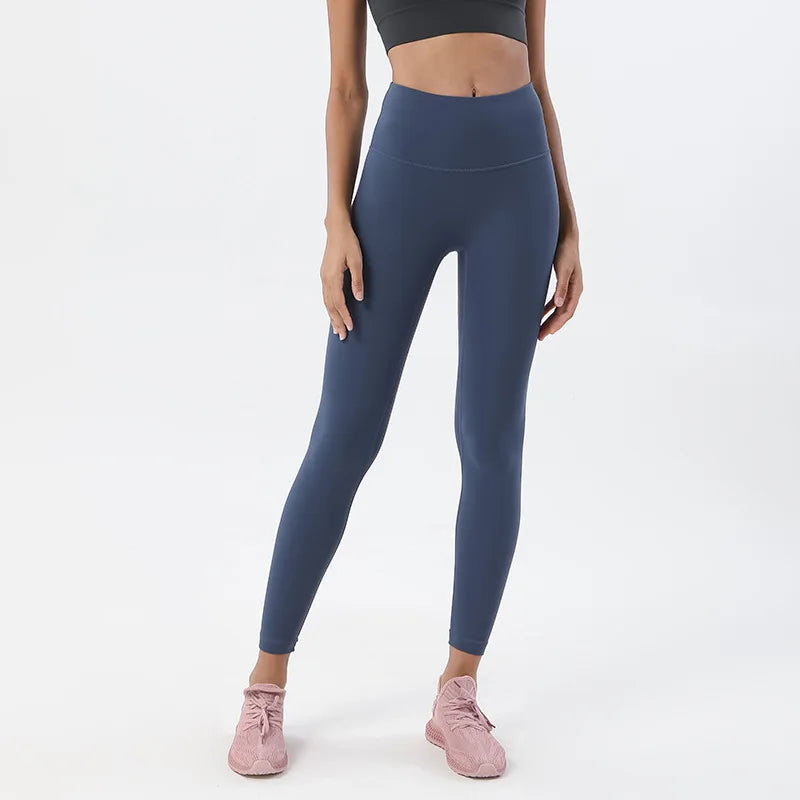 LULU-Style Double-Sided Brushed Yoga Pants