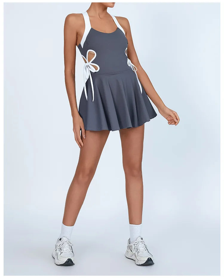 Women Tennis Yoga Set One-Pieces Dress