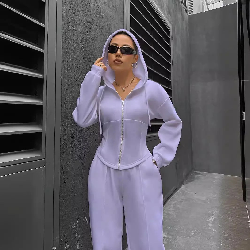 Sweatshirt Two-piece Set Women's Casual Sports Suit