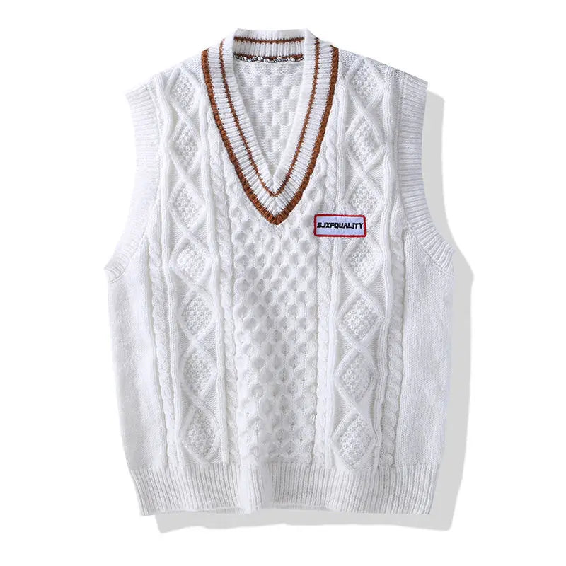 Men Knit Sweater Vest sweater