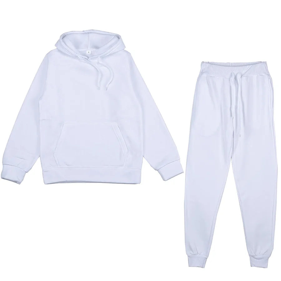 Women Warm Hoodie Sweatshirts And Long Pant