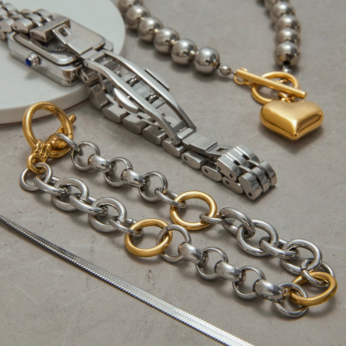 Stainless Steel Fashion Snake Chain Bracelet