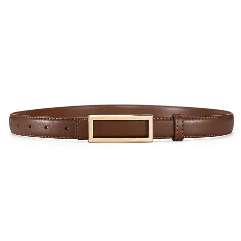 Women's Belt for Jeans  Leather Luxury Brand Buckle Belt