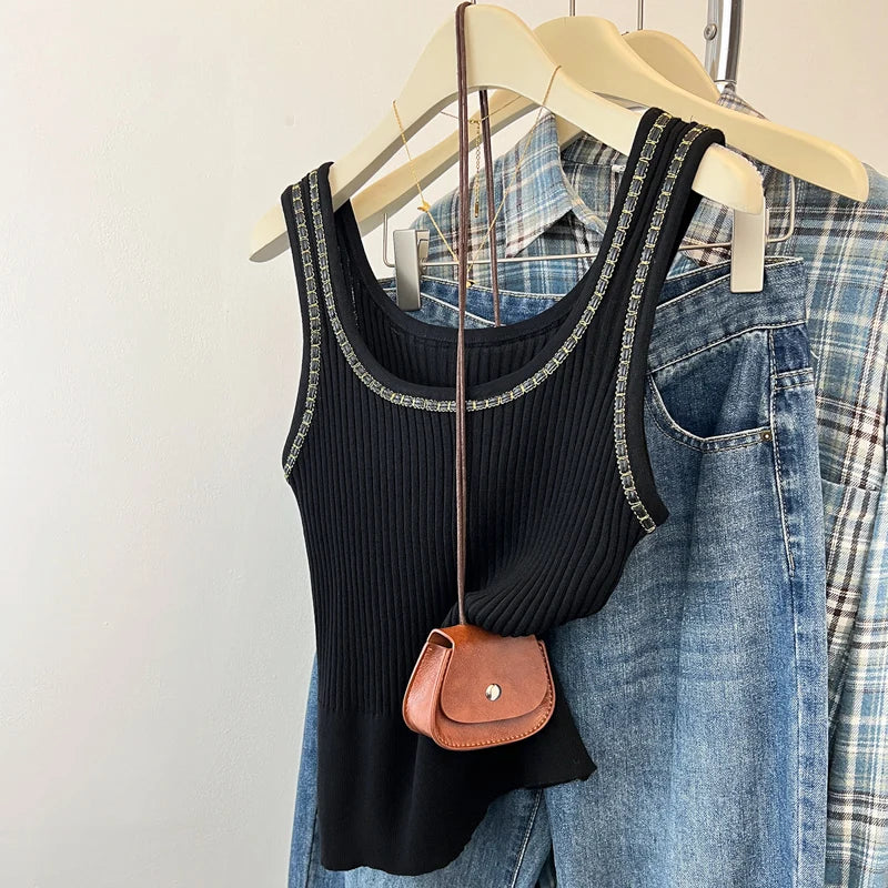 Tank Top Women New Summer O-Neck