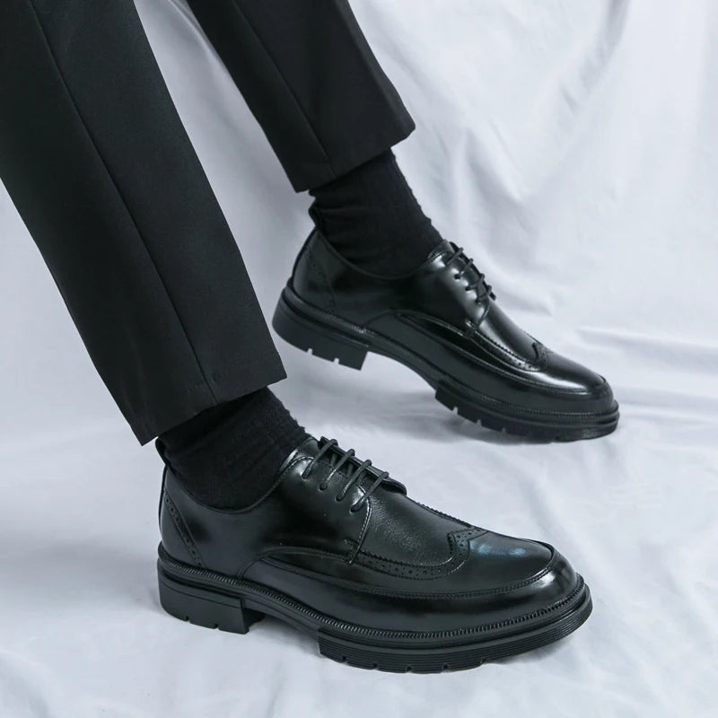 Fashion Office Business Leather Shoes For Men Brogues Social Formal Shoes