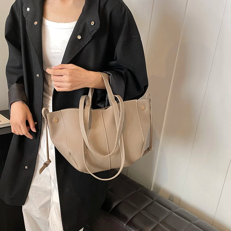 Vintage Shoulder Bags for Women PU Leather Tote Underarm Bags