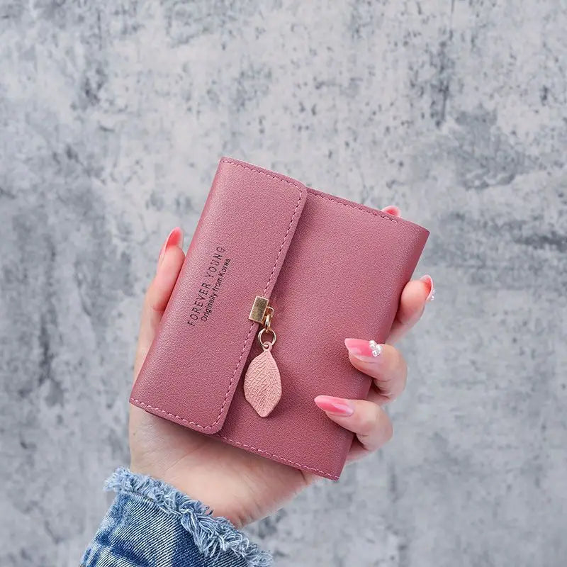 Women Wallet Pu Leather Portable Purse Small Wallet