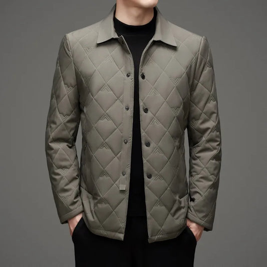 Business Men's Stand Collar Warm Puffer Coat