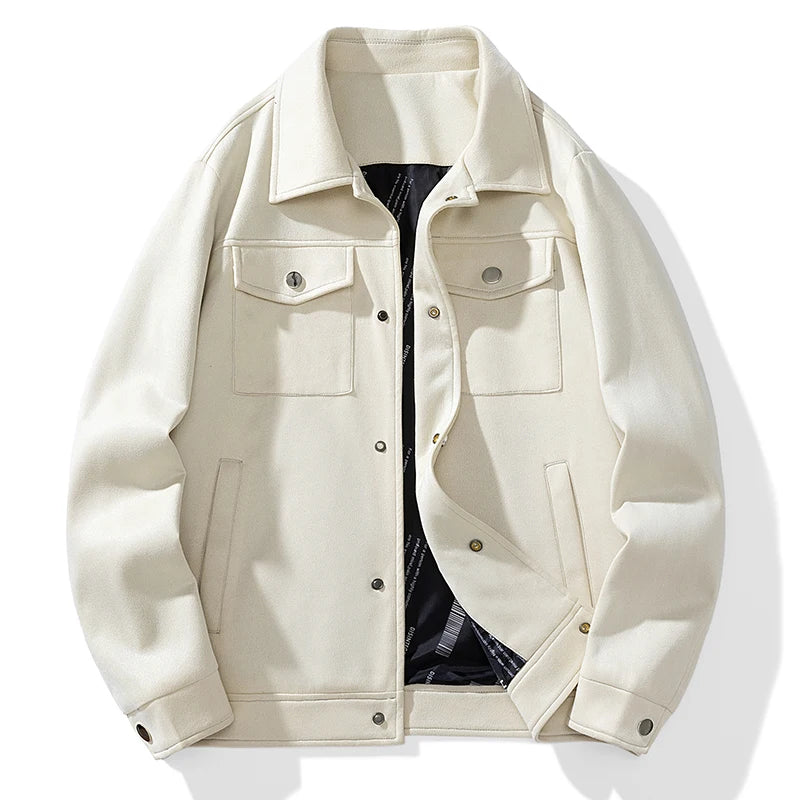 Suede Jacket Men Fashion  Coats