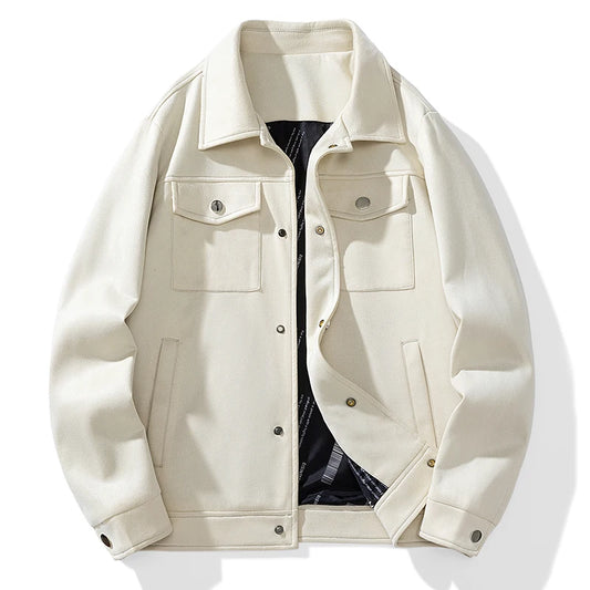 Suede Jacket Men Fashion  Coats
