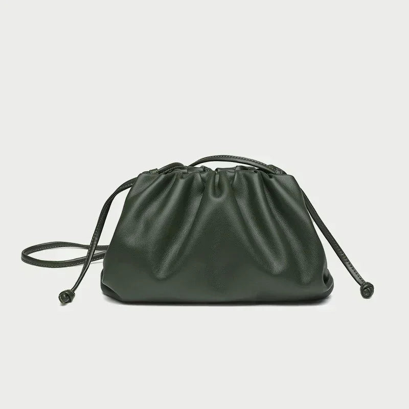 Cloud Soft Leather Madame Bag Single Shoulder Slant Dumpling Bag