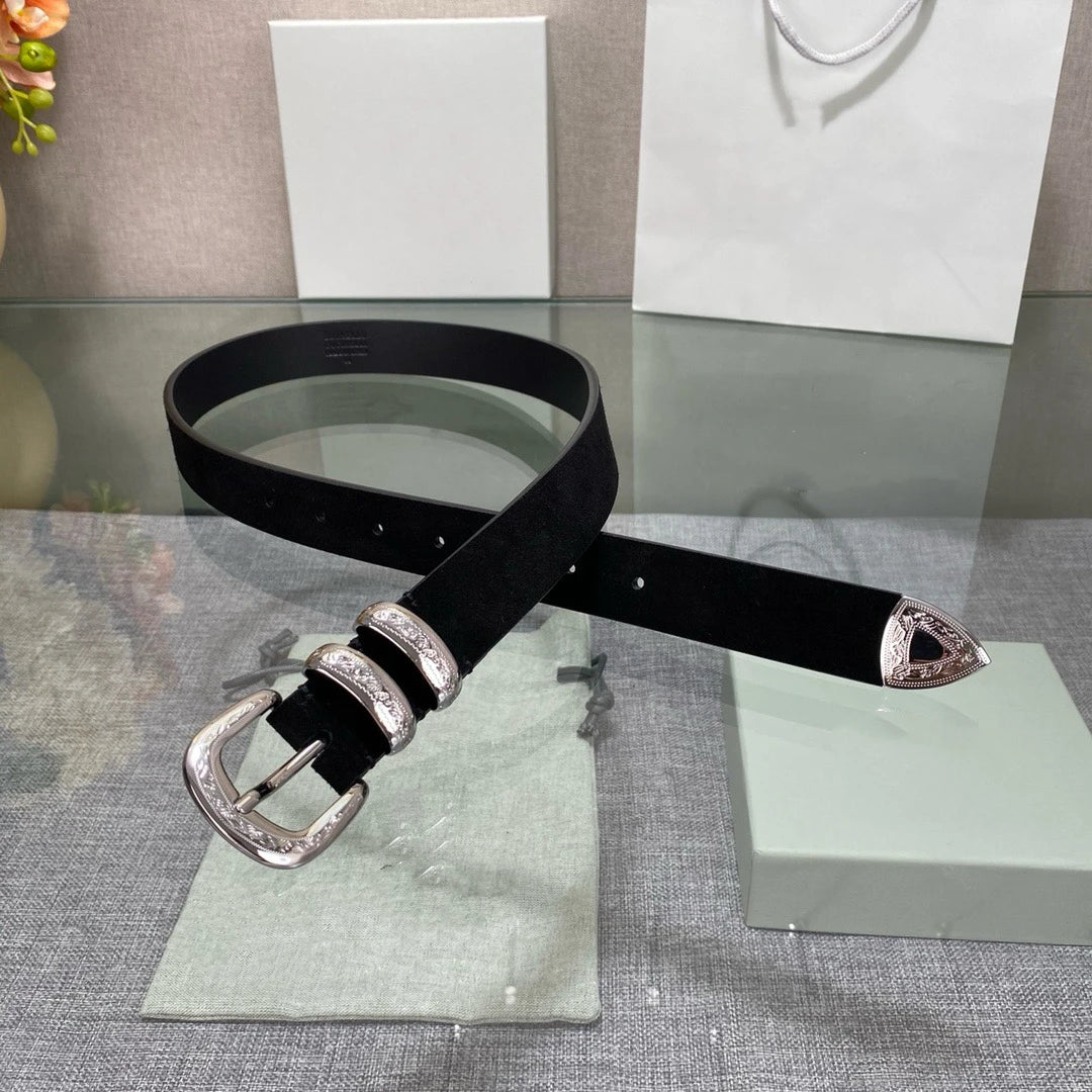 New Luxury Brand Belts for Men Smooth Metal Buckle Male Strap Genuine  belt