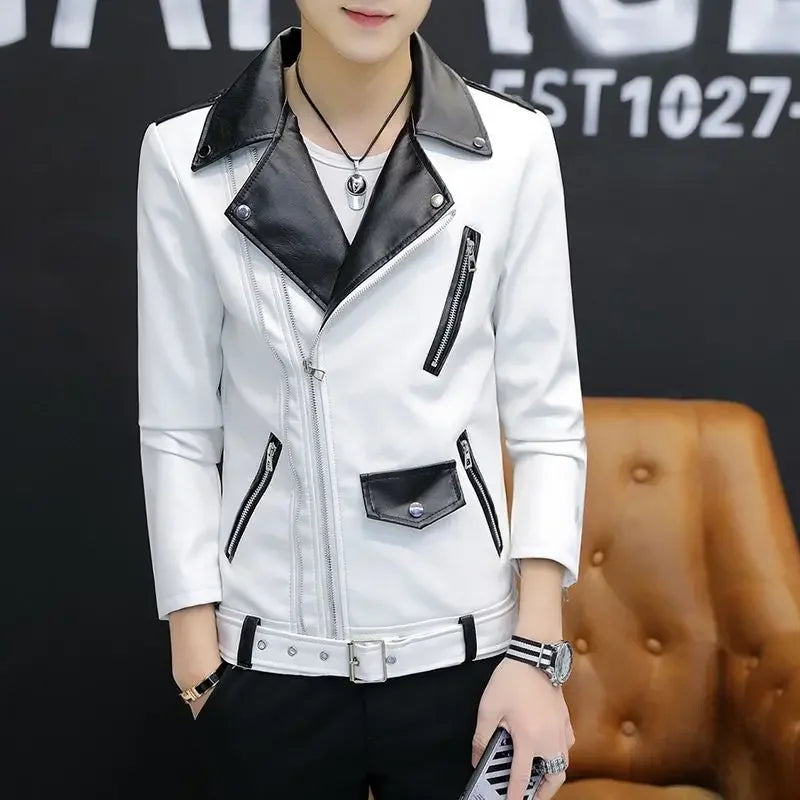 Coats Black Leather Jacket for Men