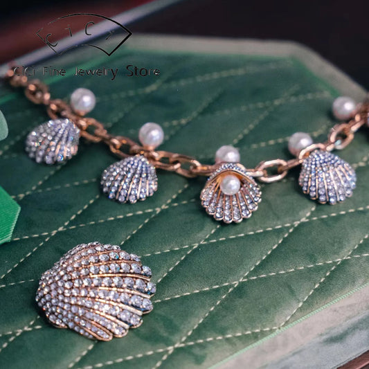 Women's Jewelry Set Necklace Earrings Bracelet Adjustable Ring