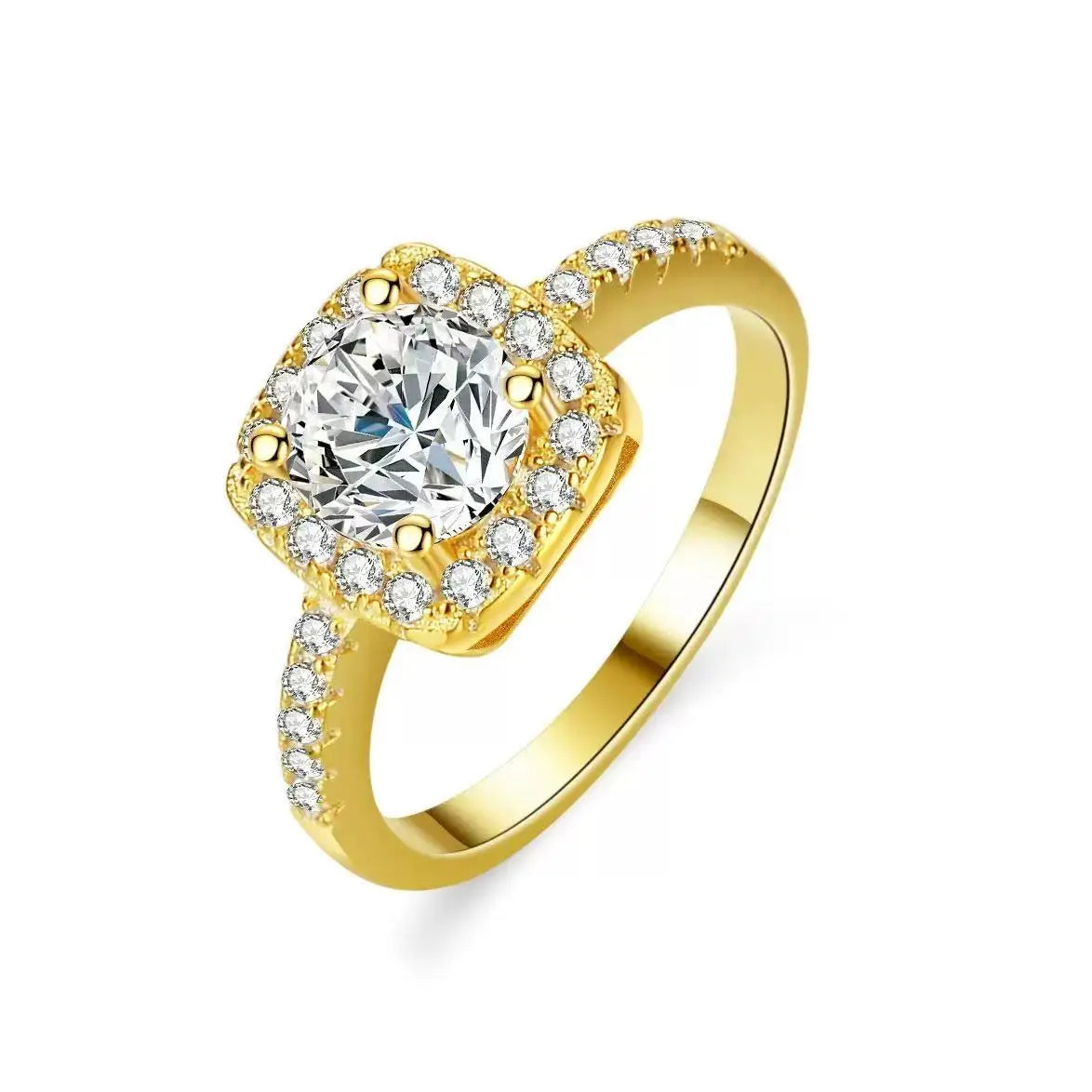 sterling silver 18K white gold ring