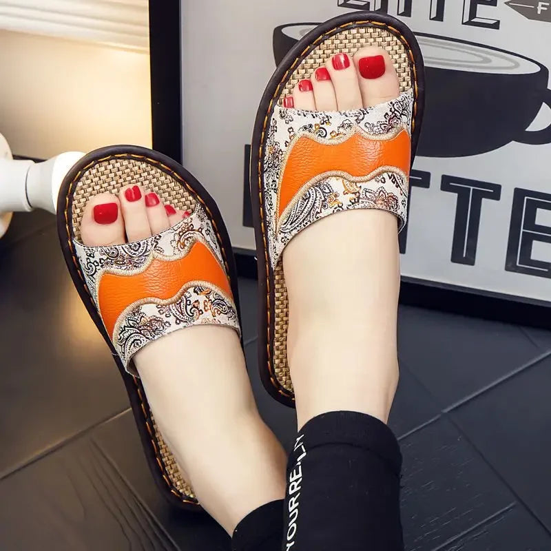 Slides Shoes For Women Flat Pink Sandals