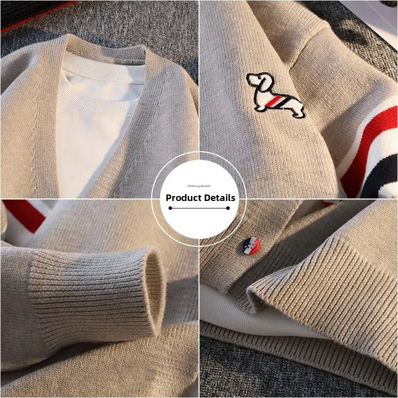 Casual Knitted Sweater Coat for Men Couple