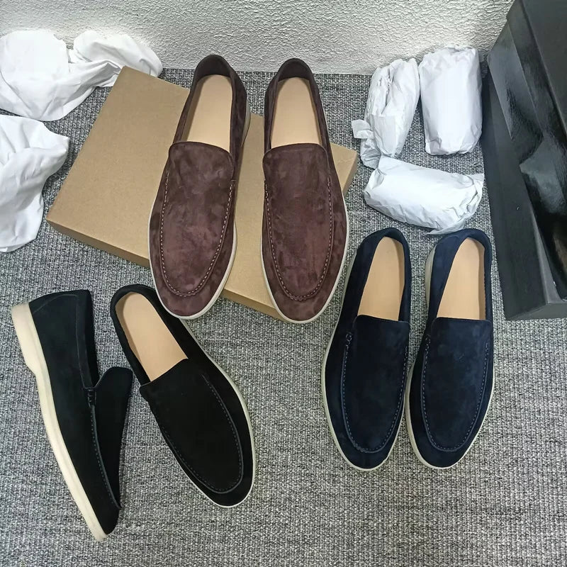 unisex women's shoes loafers leather Sheepskin velvet  loafers