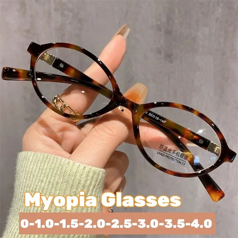 New Round Myopia Glasses for Women