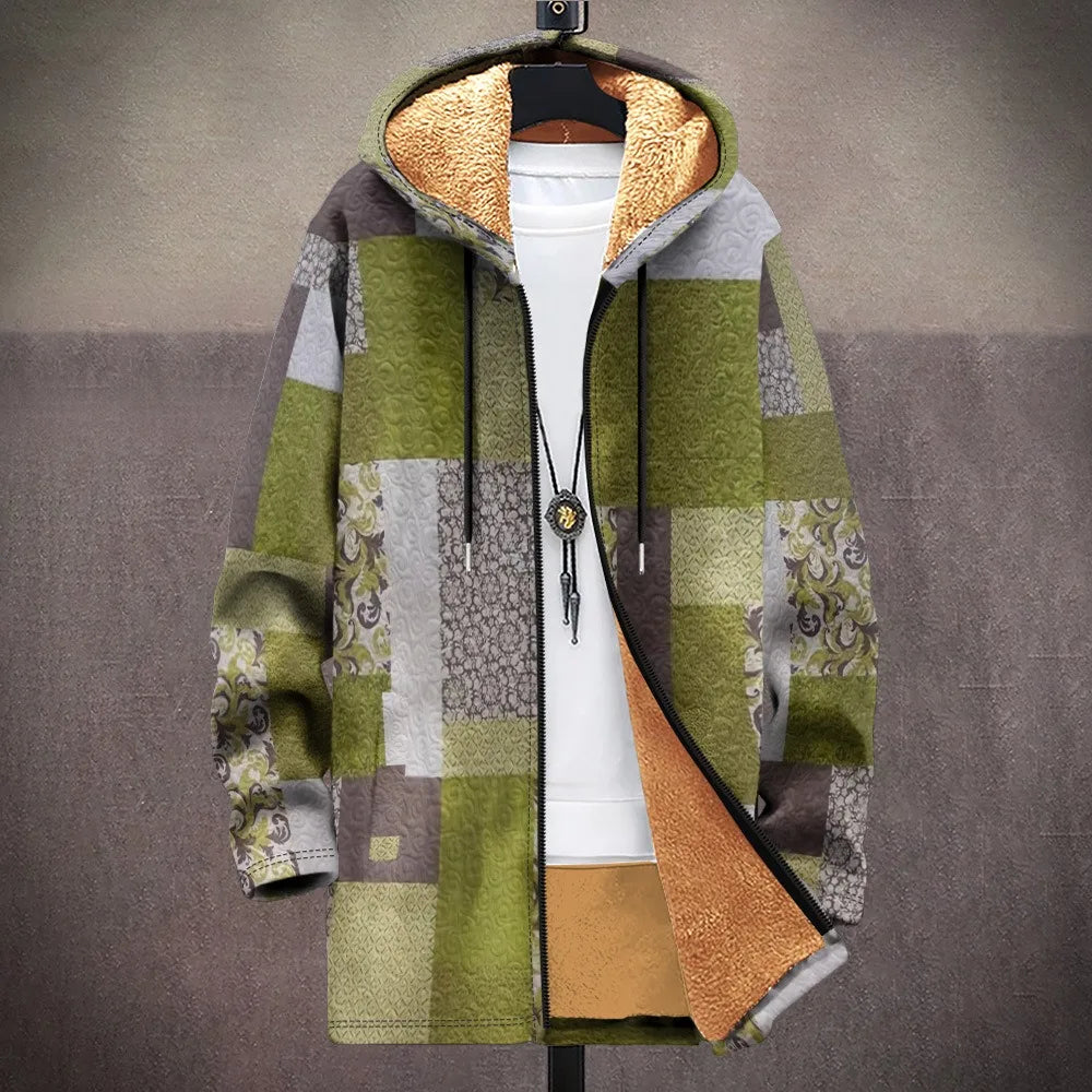 Men Cardigans Coats Retro Aztecs Printed