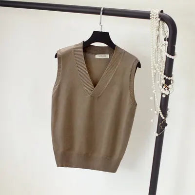 New sweater vest women sleeveless knitwear