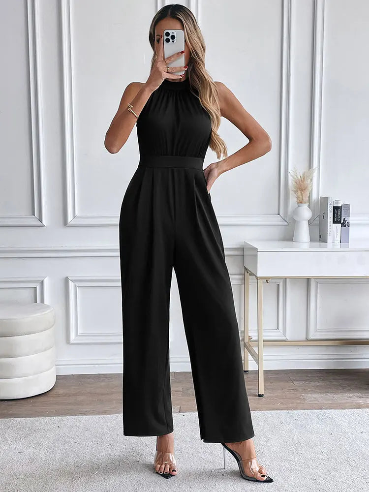 Women's  Casual Sleeveless  Jumpsuits