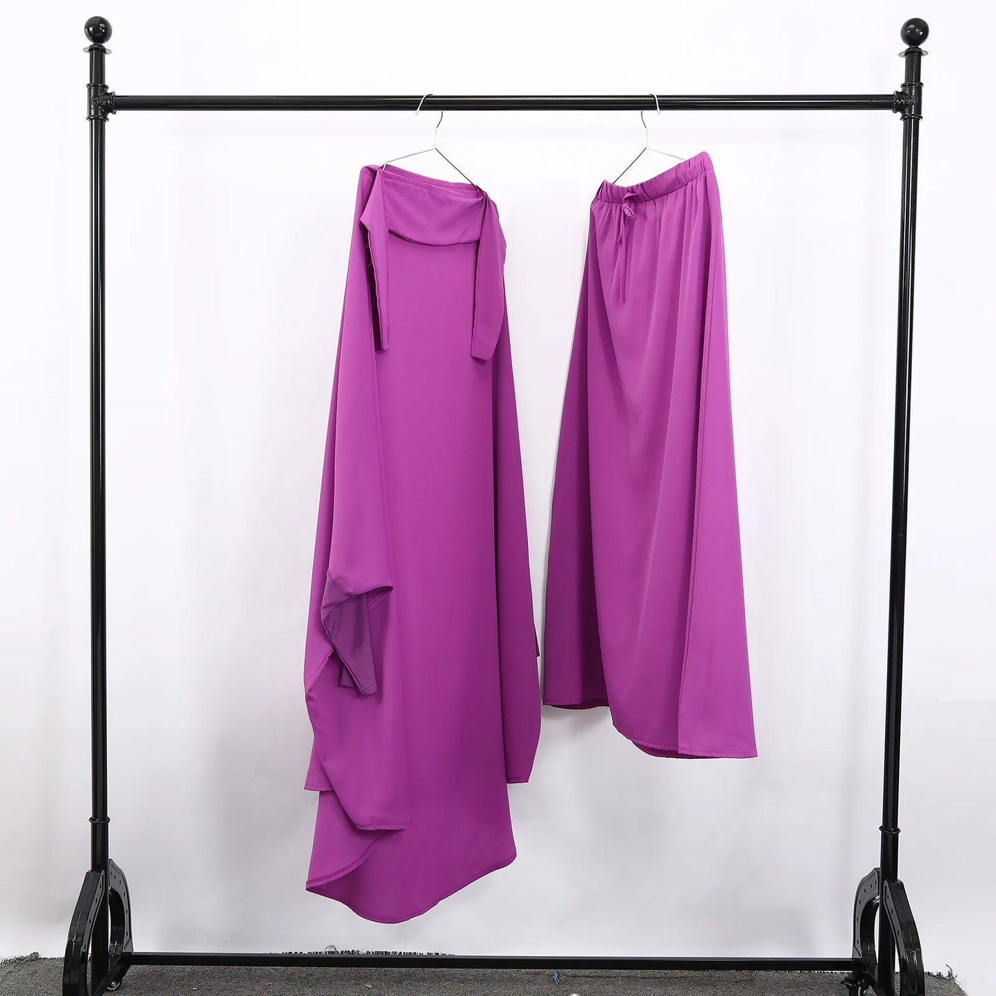 Ramadan Abayas Sets  2 Piece Set Women Hijab Dress Prayer Garment