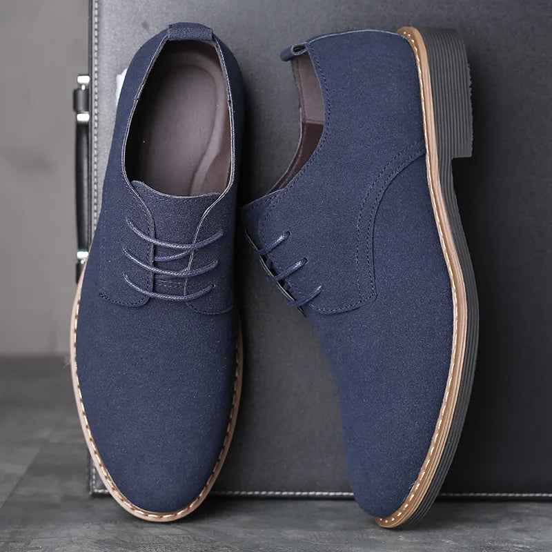 Men's Dress Shoes Leather Suede Casual Men shoes