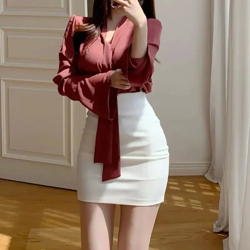 High Waist Wrap Coquette Sexy Modest Stylish Clothing