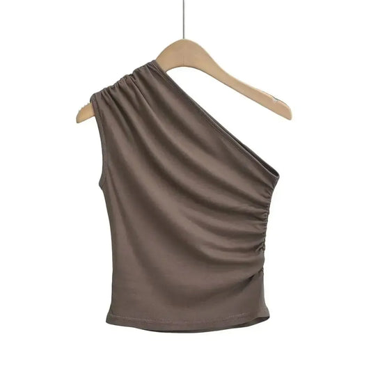 Women's One Shoulder Tank Top