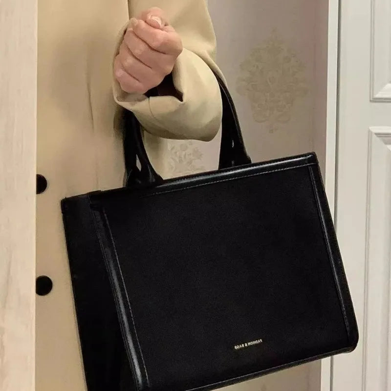 Briefcase Bags Tote Bag for Women Shoulder Bag Large Capacity Retro Purse