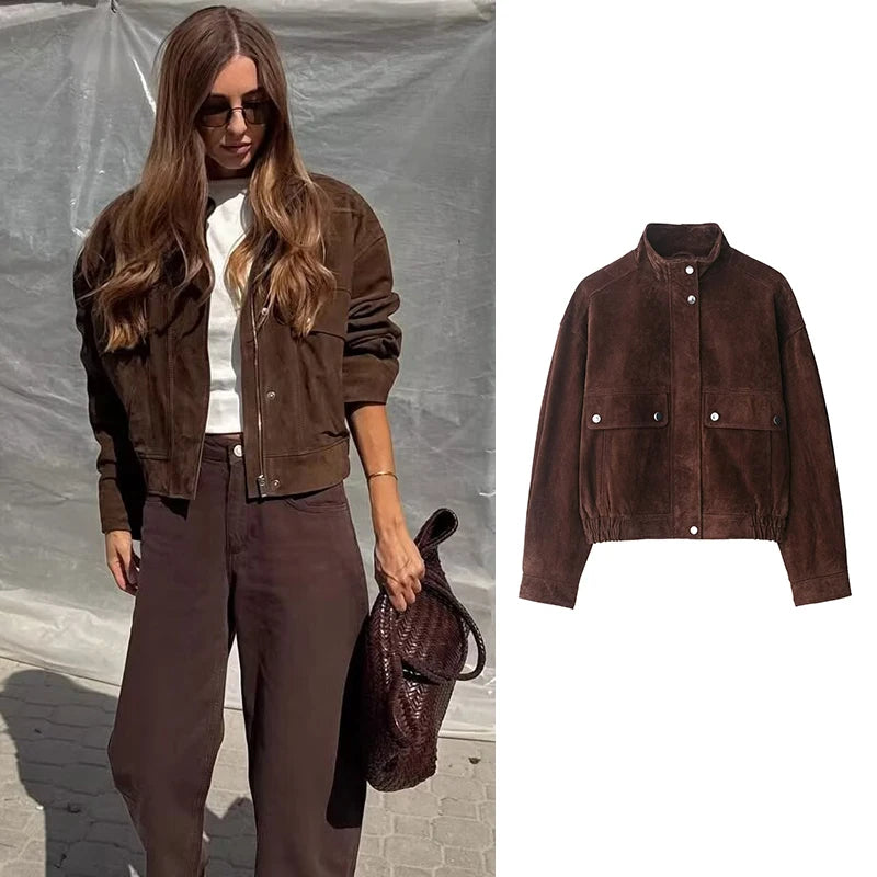 Women's Autumn Jackets  Big Pocket Street Chic Coats