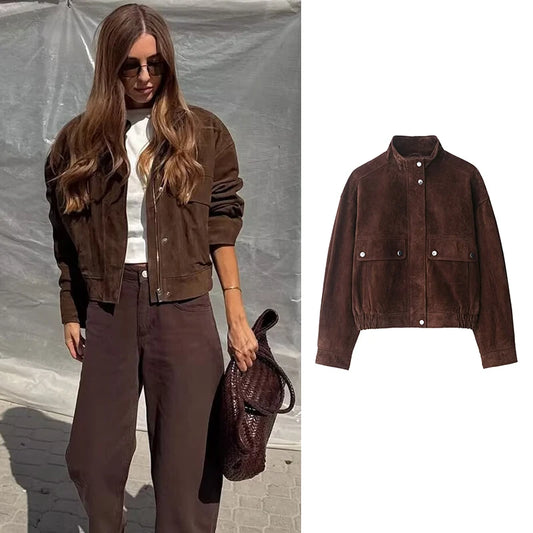 Women's Autumn Jackets  Big Pocket Street Chic Coats
