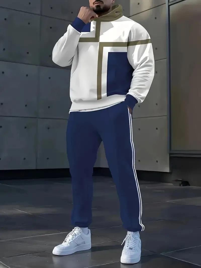 The New Men's Set for Spring and Autumn Casual Fashionable Comfortable and Soft