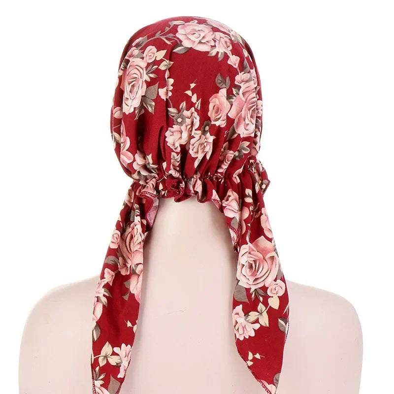 Women Soft Turban Hat Headbands Pre-Tied