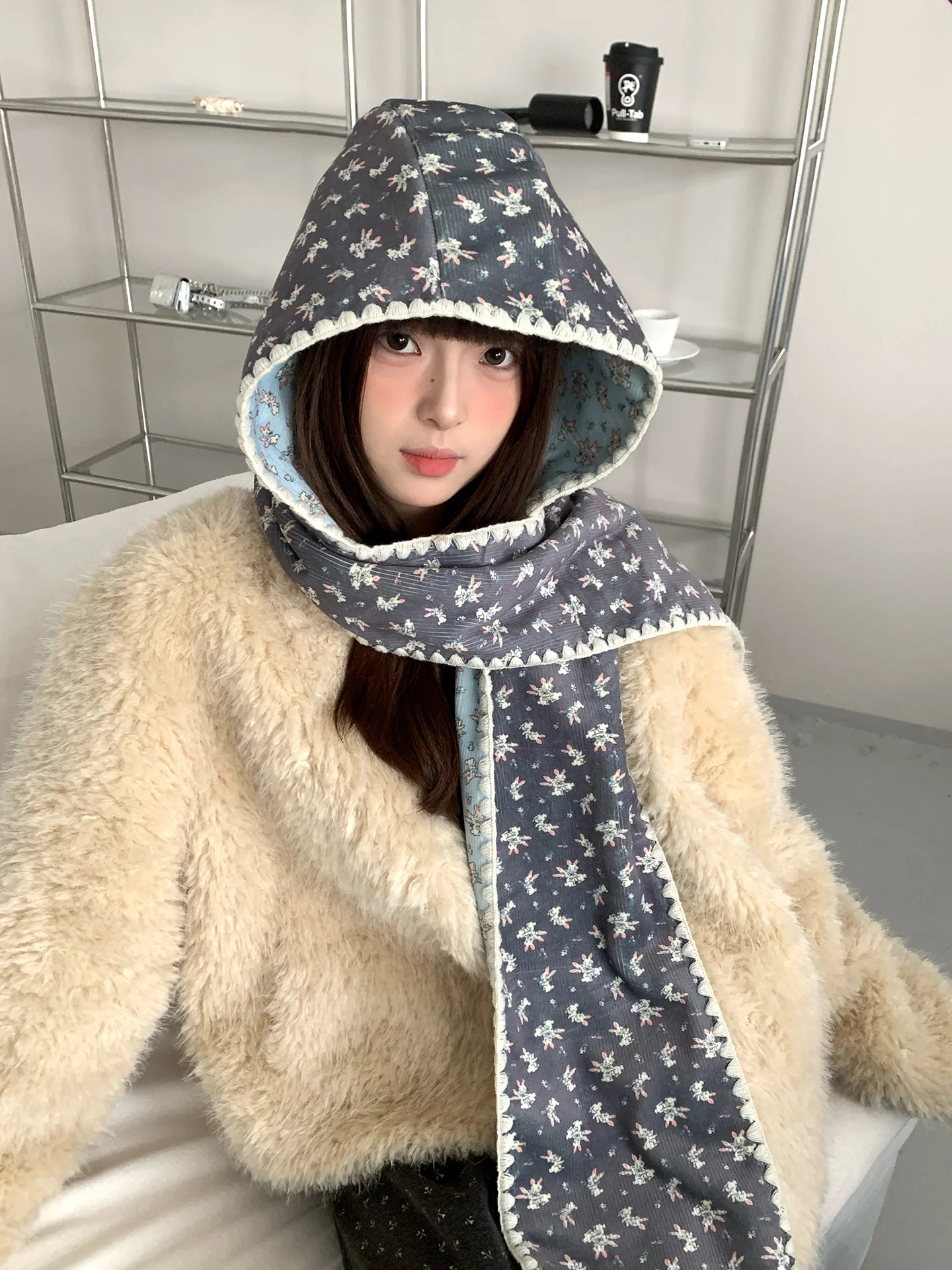 Double-Sided Cute Rabbit Hat