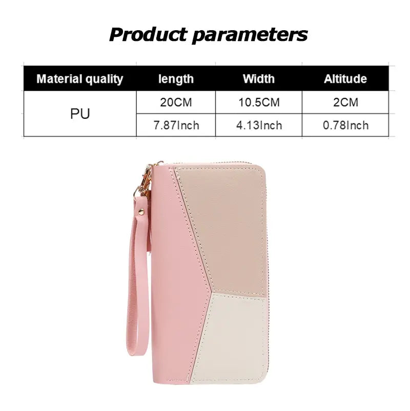 Fashion Zipper Wallets Long Purses Handbags Coin Purse